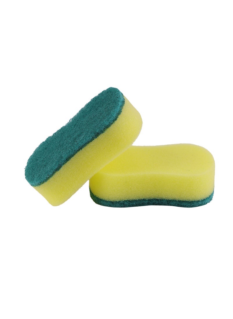 Royalbright Heavy Duty Scrub Sponges- RF10627 Scrub Pads for Kitchen, Sink and Bathroom Use Ideal for Dish wash Liquid| Multi-Purpose| No Scratch| Pack of 2| Green - pzsku/Z580B7004D69AAEDA799EZ/45/_/1680101061/1c48623b-4cf0-4456-84f5-d7cd66b2923d