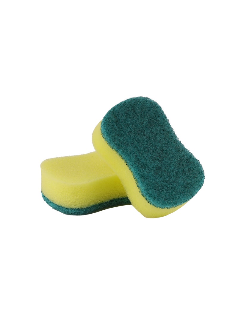 Royalbright Heavy Duty Scrub Sponges- RF10627 Scrub Pads for Kitchen, Sink and Bathroom Use Ideal for Dish wash Liquid| Multi-Purpose| No Scratch| Pack of 2| Green - pzsku/Z580B7004D69AAEDA799EZ/45/_/1680101062/27e9912b-8cd3-469b-8eee-6e03c6e3c054