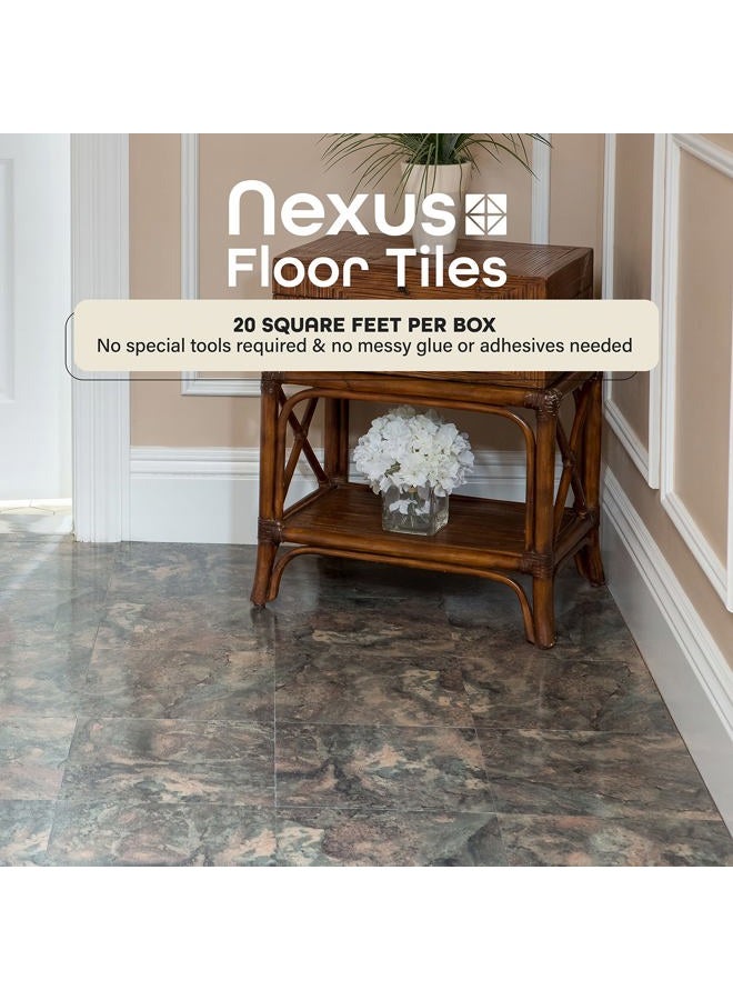 Achim Home Furnishings FTVMA44820 Nexus 12-Inch Vinyl Tile, Dark Slate Marble, 20-Pack - Image 2