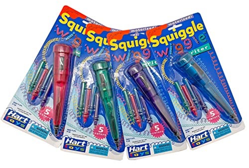 Squiggle Wiggle Writer - The Original Vibrating Motorized Pen - 4 Pack - Image 1