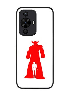 Stylizedd Rugged Black edge case for Huawei nova 12s / Huawei nova 11/ Huawei nova 12 Lite 4G, Slim fit Flexible Anti Drop Thin Cover - Grendizer (White)  - Image 1