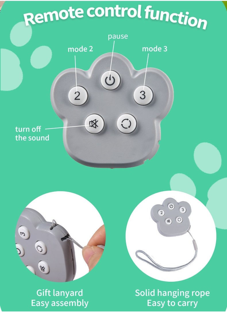Interactive Dog Ball Toys with Motion Activated, Self Moving Bouncing Puppy Ball with Remote Control, Rechargeable Flashing Dog Toy Automatic Rolling Pet Ball with Adjustable Speeds - Green