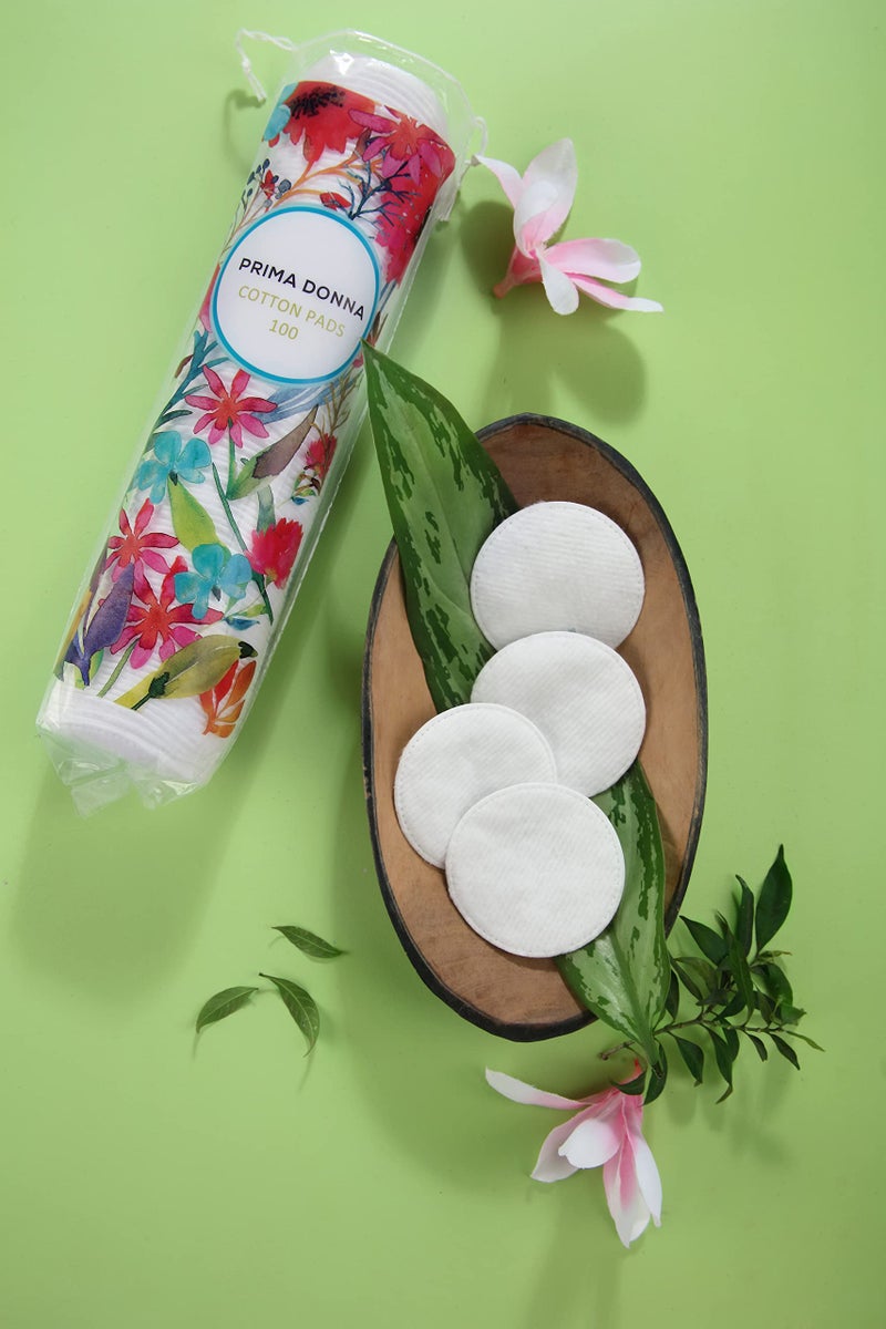 Primadonna Prima Donna Cotton Pads for Face Makeup Removal, Ultra-Soft Round Pad, Chemical Free, Cleansing Wipes, and Daily Beauty Care, Pack of 4 (400 pcs), White - Image 5