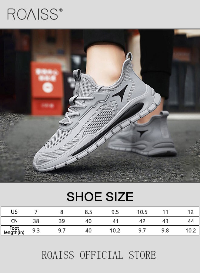 رويس أحذية رياضية أنيقة للرجال، أحذية رياضية خفيفة الوزن ومسامية للرجال، أحذية رياضية برباط مانعة للانزلاق، أحذية رياضية ممتصة للصدمات مع بطانة ناعمة، مناسبة للارتداء اليومي والأنشطة الخارجية - Image 2