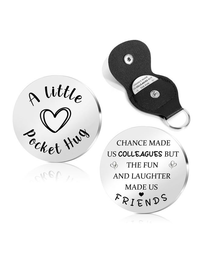 STARKET Christmas Gifts For Women Men Pocket Hug Token 2026 Graduation Gift Valentines Day Gift For Him Son Stocking Stuffers, Chance Made Us Cowokers, Chance made us cowokers - Image 1