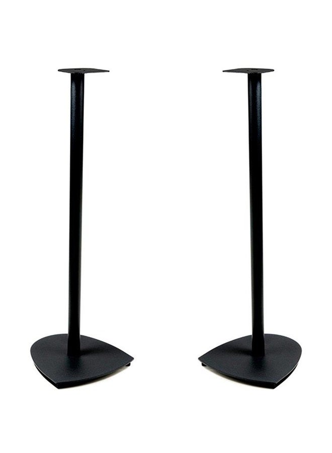 ProStand 600/800 Bookshelf Speaker Stands (Pair, Black), All-Metal Speaker Stands for Surround Sound, Cable Management for a Clean Home Theater Audio System