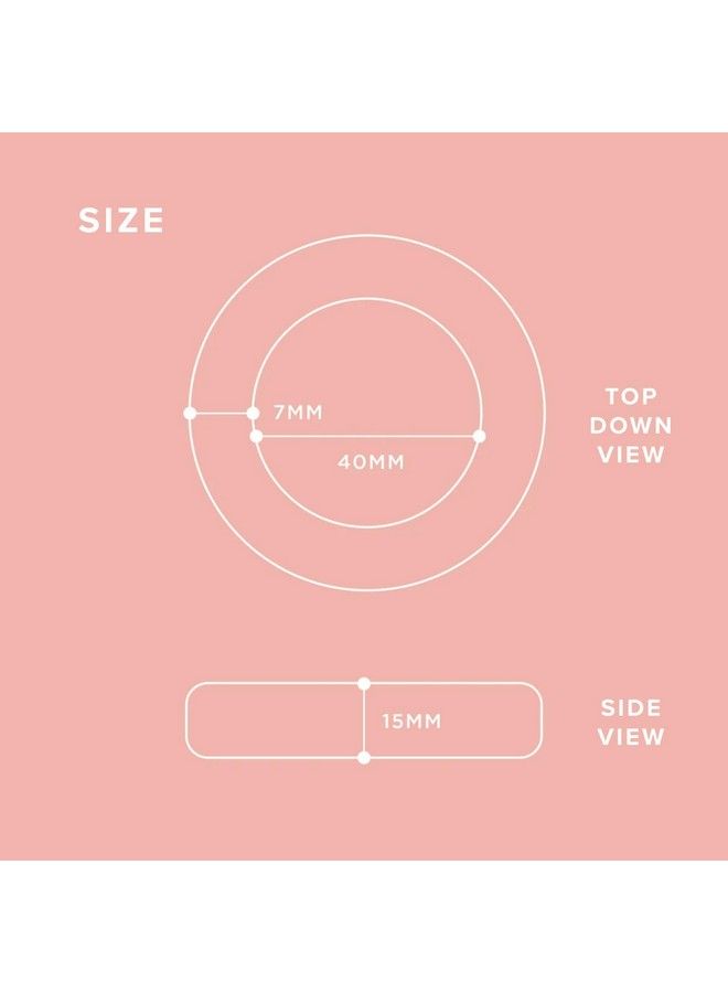 Gimme أربطة شعر جيمي السميكة | أربطة شعر ميكروفايبر سميكة لا تنكسر | تثبيت قوي ولكنه لطيف بدون تشابك أو انبعاج أو كسر | أونيكس أسود - Image 4