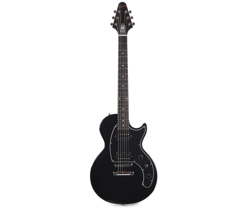 Gibson USA LPMCS25EBCH1 Les Paul Music City Special Electric Guitar - Ebony - Image 2