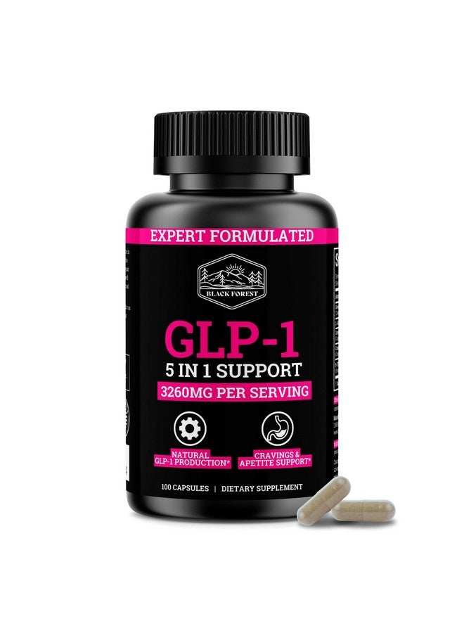 Black Forest دعم مكمل GLP-1 (مكمل GLP-1 للنساء) تفعيل GLP مع بروبيوتيك GLP-1 ومستخلص الشاي الأخضر (5 في 1 معزز GLP-1) 3260 ملغ لكل حصة (إمداد لشهر واحد) لدعم الأيض - Image 1