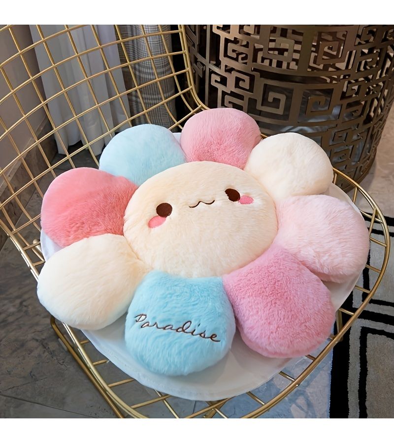 Large 23.62 Inch Sunflower Plush Pillow for Office Bedroom Sleeping - Image 2