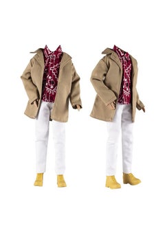 10-Item Trench Coat Pack = 5 Sets Fashion Casual Wear Clothes Outfit +5 Pairs Shoes For Boy Doll Random Style (Khaki Long Jacket Overcoat + Casual Wear Clothes +Swim Trunks) - pzsku/Z580C63BF5A3D79DFFAF3Z/45/_/1733730276/d7bc591e-ecdb-408d-92c8-5ac8ff155eed