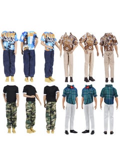 10-Item Trench Coat Pack = 5 Sets Fashion Casual Wear Clothes Outfit +5 Pairs Shoes For Boy Doll Random Style (Khaki Long Jacket Overcoat + Casual Wear Clothes +Swim Trunks) - pzsku/Z580C63BF5A3D79DFFAF3Z/45/_/1733730330/6b197ae9-58a5-48d3-b1e1-9b9737433302