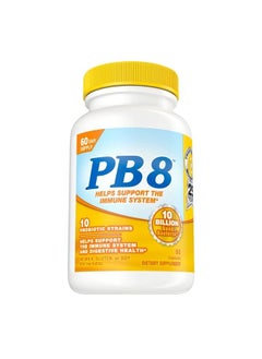 PB 8 Probiotic Immune System and Digestive Support* Dietary Supplement, 60 Count