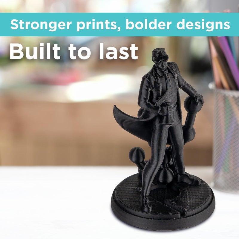 Polymaker PLA PRO Filament 1.75mm, Tough & High Rigidity Black PLA Filament 1.75mm 1kg Cardboard Spool - PolyLite PLA PRO 3D Printer Filament 1.75mm, Print with Most 3D Printers Using 3D Filament - Image 2