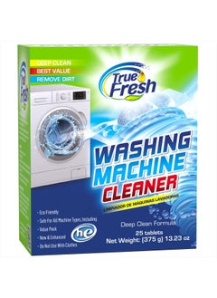 True Fresh Washing Machine Cleaner Tablets 25-Pack - Deep Cleaning Washer cleaner Tablets for Top loader, front Load & HE - Cleans Drum, Tub seal & other Parts Descaler & septic safe  - Image 1