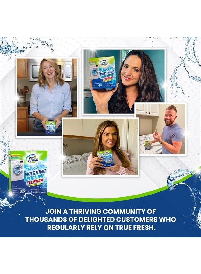 True Fresh Washing Machine Cleaner Tablets 25-Pack - Deep Cleaning Washer cleaner Tablets for Top loader, front Load & HE - Cleans Drum, Tub seal & other Parts Descaler & septic safe - Image 5