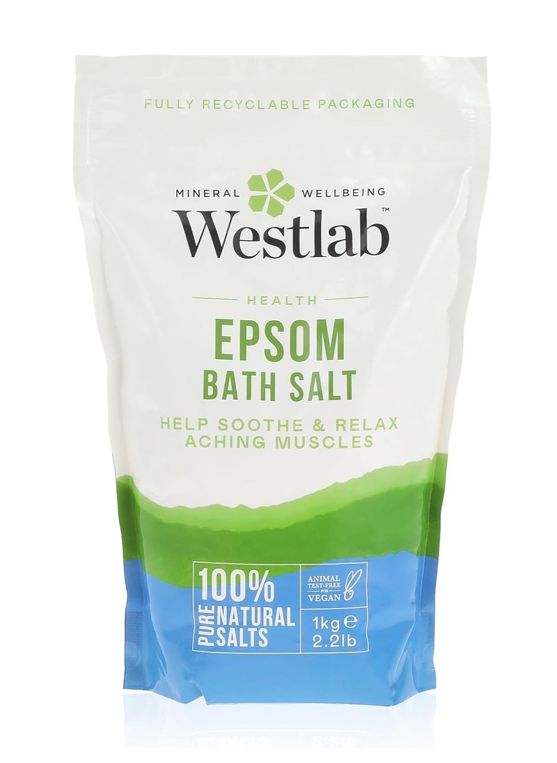 westlab - Westlab 100% Pure Reviving Epsom Salt, 1 Kg - Image 1