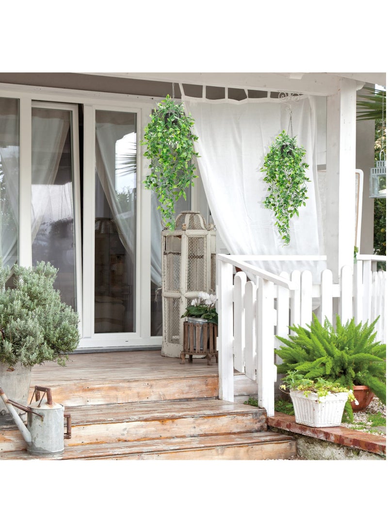 XiuWoo 3 Pack Artificial Hanging Plants Fake Plants with Pots,Small Artificial Plants in Pots, for House Bedroom Wall Garden Decor  - Image 2