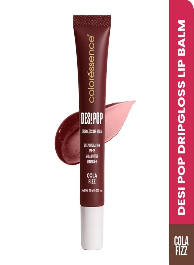 Coloressence Desi Pop DripGloss Lip Balm SPF-15, Cola Fizz, 10gm | Deep Hydration | Enriched with Vitamin E, Shea Butter & Coconut Oil - Image 2