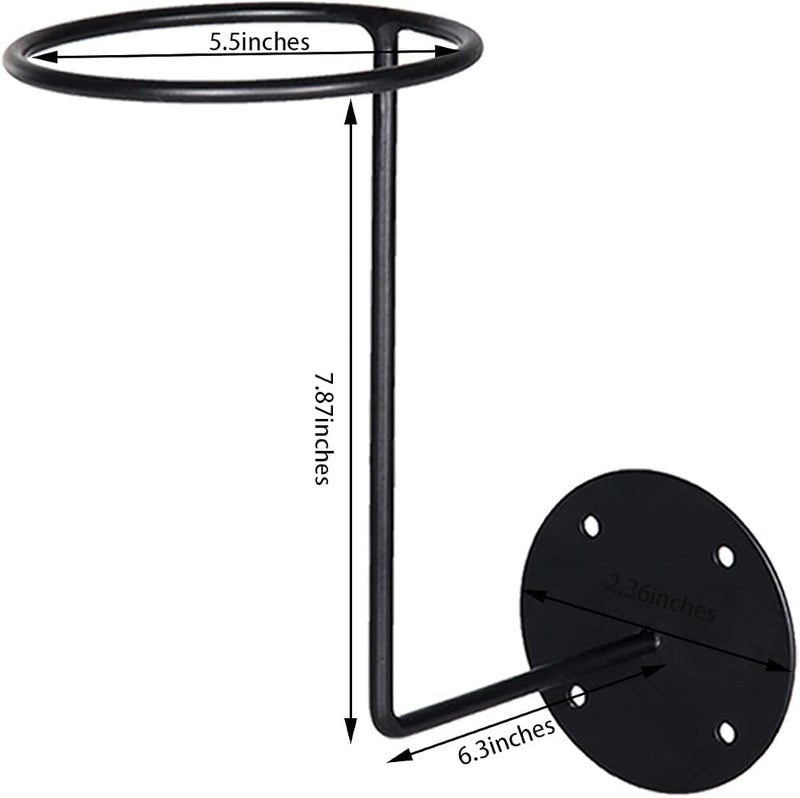 TERRIFI Motorcycle Accessories Helmet Holder, Metal Stand Wall Mounted Hanger Rack for Jacket, Coats, Hats, Dancing Masks, Ball Back for Basketball, Football, Volleyball - Image 2