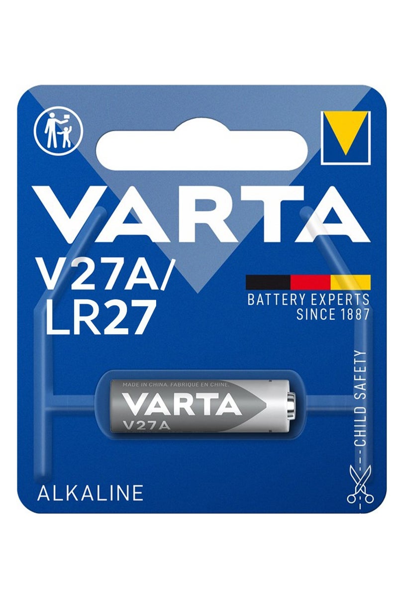 فارتا بطاريات قلوية V27A LR27 (12 فولت)، طاقة تدوم طويلاً لأجهزة التحكم عن بعد ومفاتيح السيارات وأنظمة الأمان والأجهزة الإلكترونية، كثافة طاقة عالية، خالية من الزئبق، أداء موثوق - Image 1
