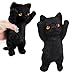 YVBBHE Big Hand Painted Cat Squishy ToysLarge Cute Ultra Soft Kitty Squeeze Fidget Toys for Stress Relief Kawaii Squishies Sticky Animal Toys for Adults KidsDecompression Sensory Balls Toys for Autism - Image 2
