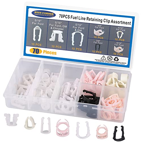 BUSY-CORNER 70 Pieces Fuel Line Retaining Clip, Fuel Line Retainer Clip Assortment Kit … - Image 5