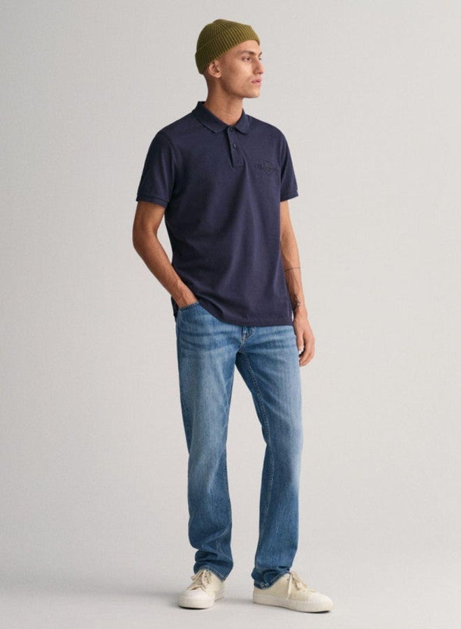 Gant Tonal Shield Polo Shirt - Image 2