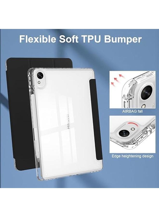 Cover Compatible With Huawei Matepad 11.5S 2024 Case With Pencil Holder Slim Lightweight Tpu Shockproof Cover With Clear Back Silicone Shell Protective For Huawei Matepad 11.5S 2024 Black