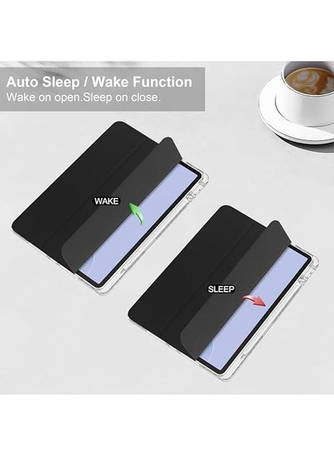 Cover Compatible With Huawei Matepad 11.5S 2024 Case With Pencil Holder Slim Lightweight Tpu Shockproof Cover With Clear Back Silicone Shell Protective For Huawei Matepad 11.5S 2024 Black