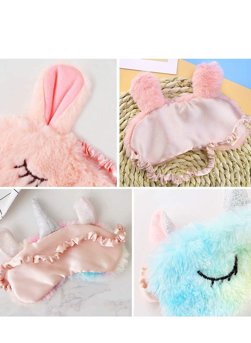 SYOSI Kids Sleep Mask, 6 Pcs Unicorn Eye 3D Eye Sleeping Night Blindfold Cartoon Travel Breathable Eyeshade for Women Adult, Girls Children - Image 2
