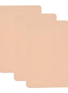 ORiTi 3-Piece Blank Silicone Tattoo Skin Double-sided Practice Beige  - Image 1