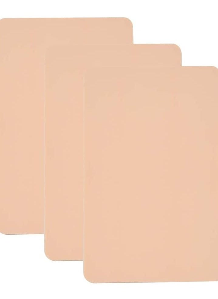 ORiTi 3-Piece Blank Silicone Tattoo Skin Double-sided Practice Beige  - Image 1