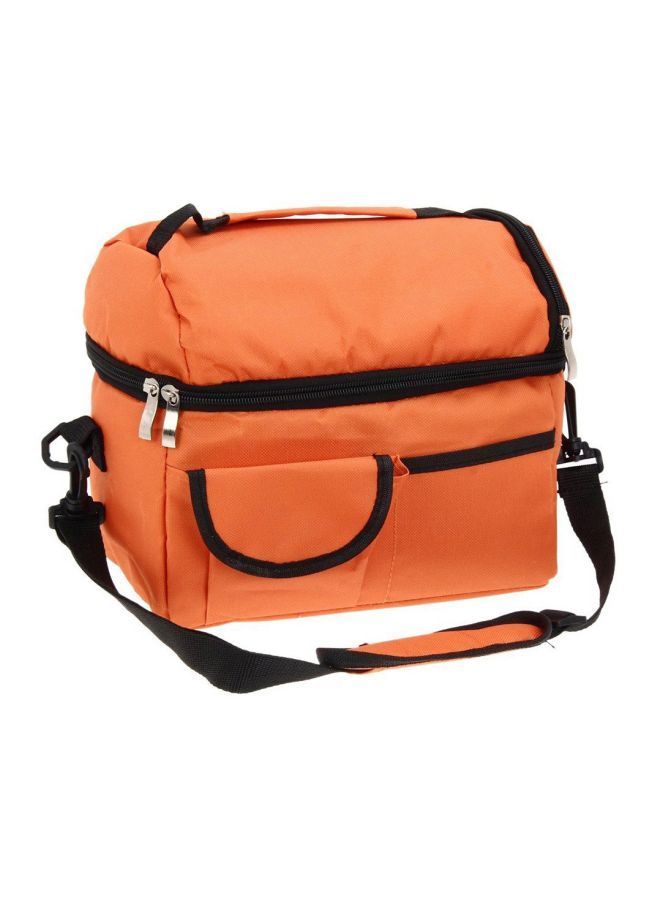 Y&D Insulated Lunch Bag Orange/Black 10.24x9.45x6.30inch 