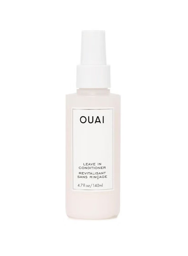 Ouai leave In conditioner - multitasking heat protectant spray for hair - prime hair for style, smooth flyaways, add shine & use as detangling spray - no parabens, sulfates orphthalates (4.7 oz) - Image 1