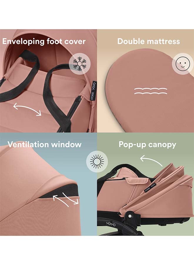 Stokke YOYO3 Frame White + Newborn & 6+ Pack Bundle Ginger - Image 3