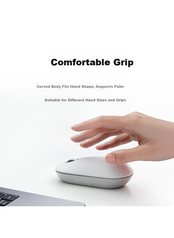 M I Mi Wireless Mouse Lite3 Deep Space Black 2.4ghz Wireless Transmission Office Mouse Black Lightweight Design Portable Office Mac Notebook Comfortable Grip - Image 2