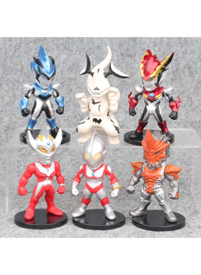 Generic - Ultraman Salted Egg Superman Monster DiGa Twisted Egg Hand-made Toy Doll Car Decoration Cake Decoration Model-Color:20 Sets Minimum Order 6 Models C Ultraman 11CM0.25KG - Image 1