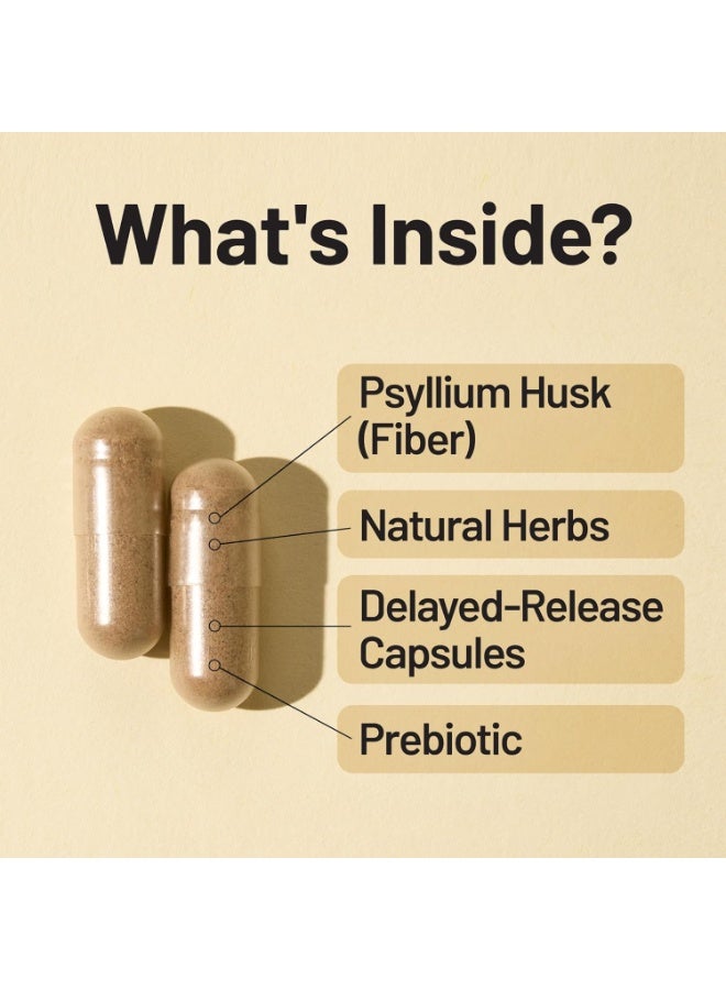 NatureWise Total Colon Care Fiber Cleanse with Herbal Laxatives, Prebiotics, & Digestive Enzymes for Healthy Elimination, Safe Digestion & Weight, Detox, & Gut Health [1 Month Supply - 60 Count] - Image 5