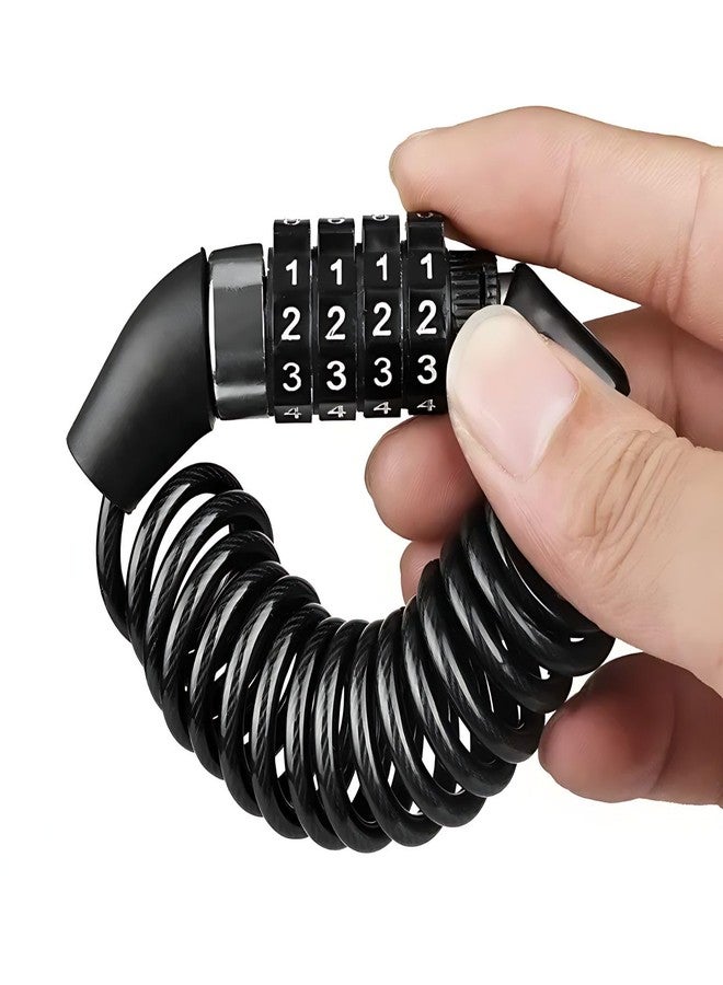 Lecraft 4-Digit Combination Cable Lock - Heavy Duty Anti-Theft Security Lock for Bicycle, Bike, Helmet, Luggage & Outdoor Gear - Image 4