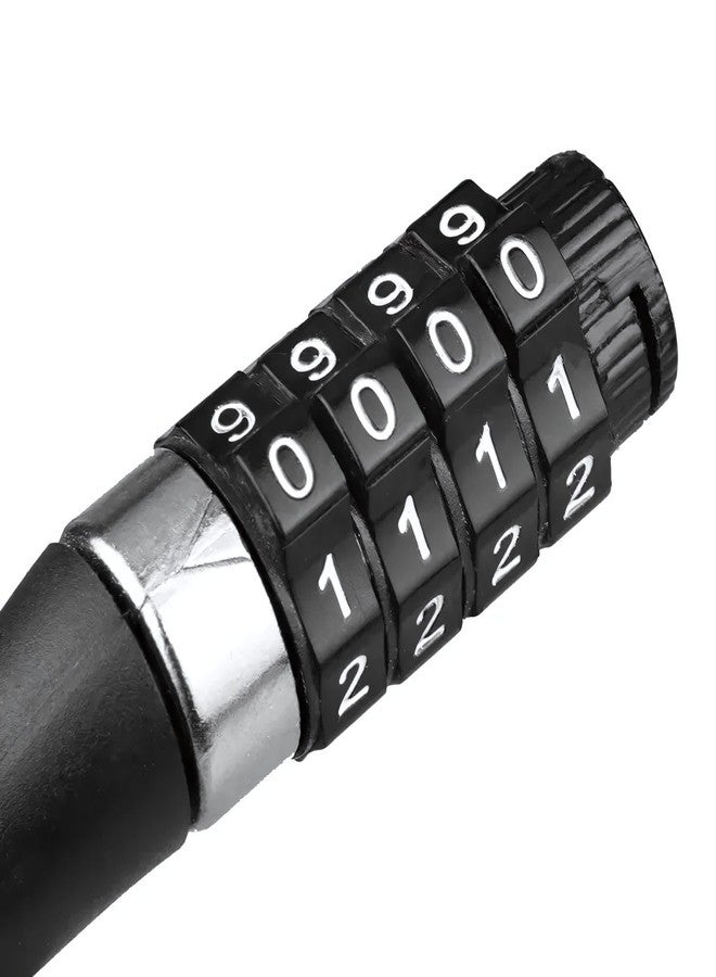 Lecraft 4-Digit Combination Cable Lock - Heavy Duty Anti-Theft Security Lock for Bicycle, Bike, Helmet, Luggage & Outdoor Gear - Image 3