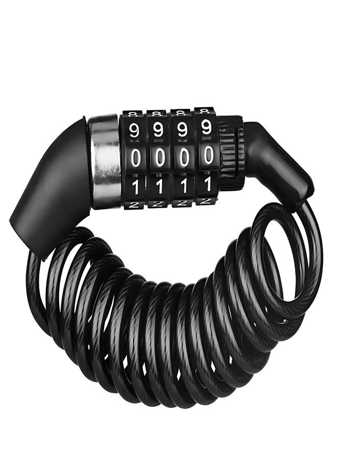 Lecraft 4-Digit Combination Cable Lock - Heavy Duty Anti-Theft Security Lock for Bicycle, Bike, Helmet, Luggage & Outdoor Gear - Image 1