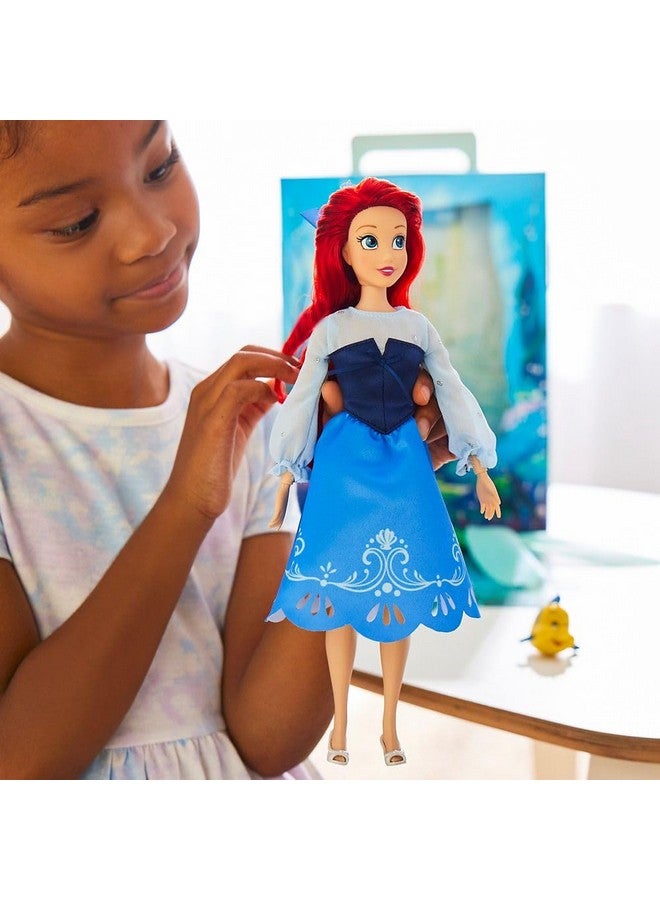 Disney store دمية الأميرة الرسمية من متجر ديزني (أرييل من فيلم الحورية الصغيرة) 11 بوصة، تشمل كتاب تلوين وفستان إضافي، دمية الأميرة بزي كلاسيكي، ألعاب أميرات للبنات - Image 3