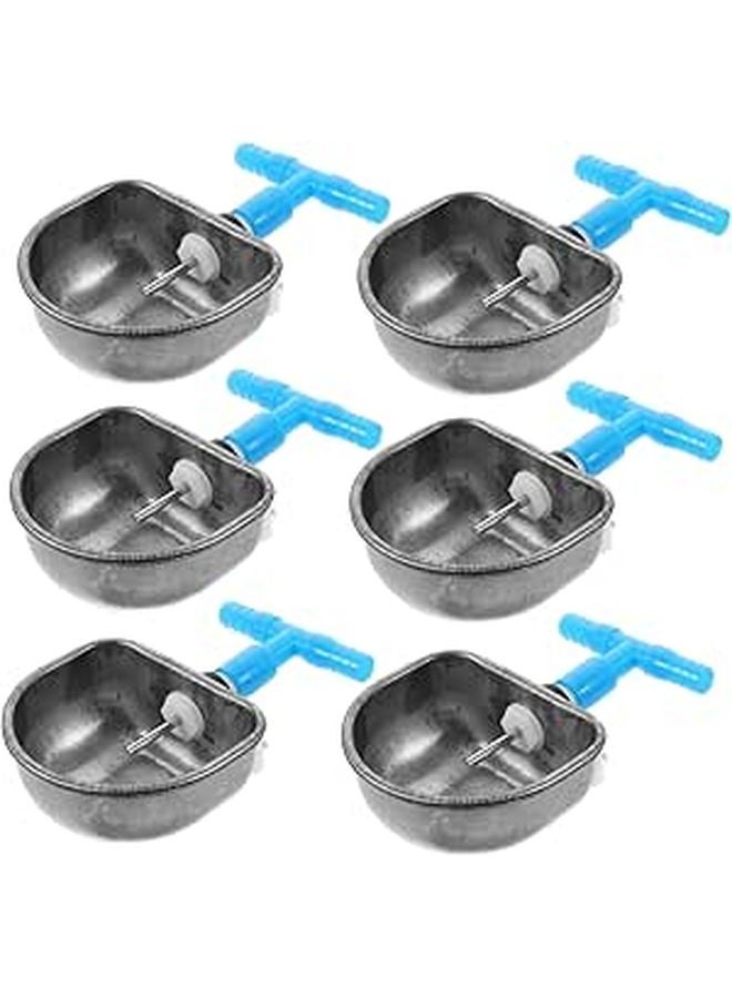 6Pcs Rabbit Water Bowl and Feeder Set Easy Install Automatic Watering for Bunnies - Image 1