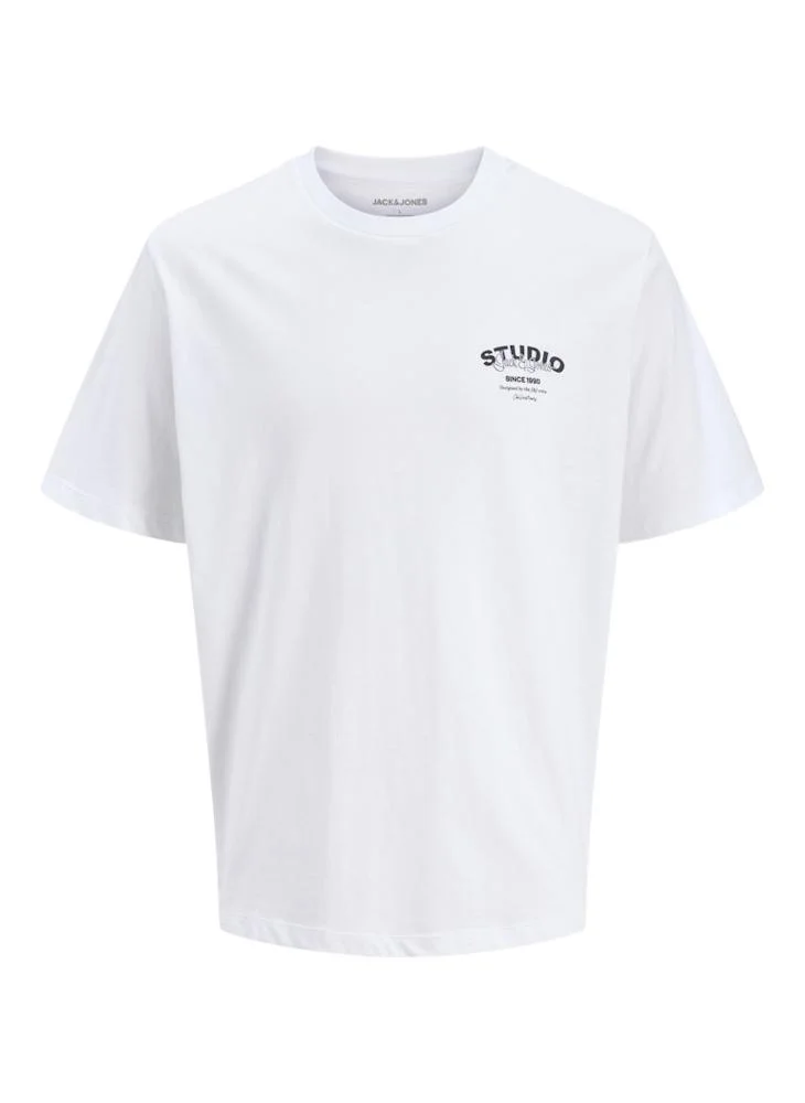 JACK & JONES Text Print Regular Fit T-Shirt