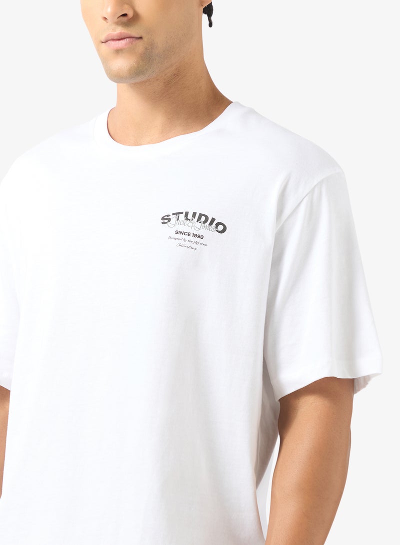 JACK & JONES Text Print Regular Fit T-Shirt - Image 3