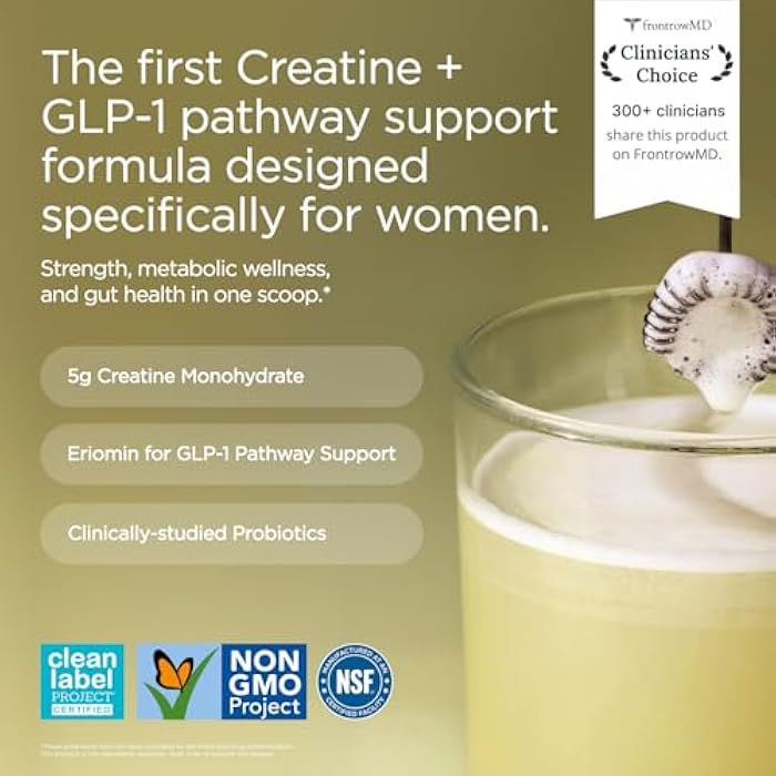 JSHealth Creatine Monohydrate Powder for Women - 5g Micronized Creatine with Eriomin Citrus Bioflavonoid for Metabolic Wellness Support - Probiotics - Pineapple-Lime Flavor (30 Servings) - Image 2