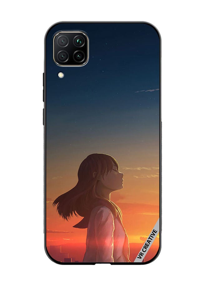 VR CREATIVE Protective Case Cover For Huawei Nova 7i/P40 Lite Girl1 Design Multicolour - Image 1