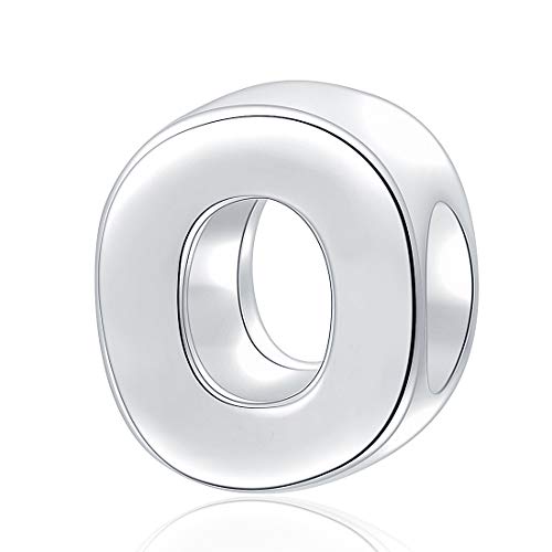 SOUKISS Alphabet Charms Authentic 925 Sterling Silver Letter Initial A-z Alphabet Beads for Christmas Mothers Gifts (O) - Image 1