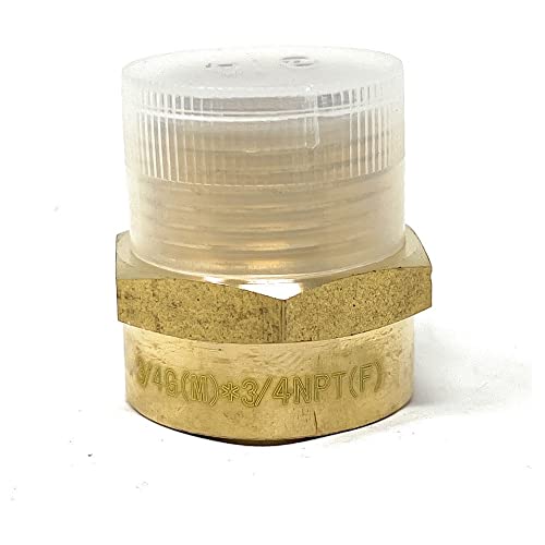 Cascada Showers G Thread (British BSPP) Male to NPT Thread Female Pipe Fitting Adapter - Lead-Free Adapter (3/4 inch) - Image 1
